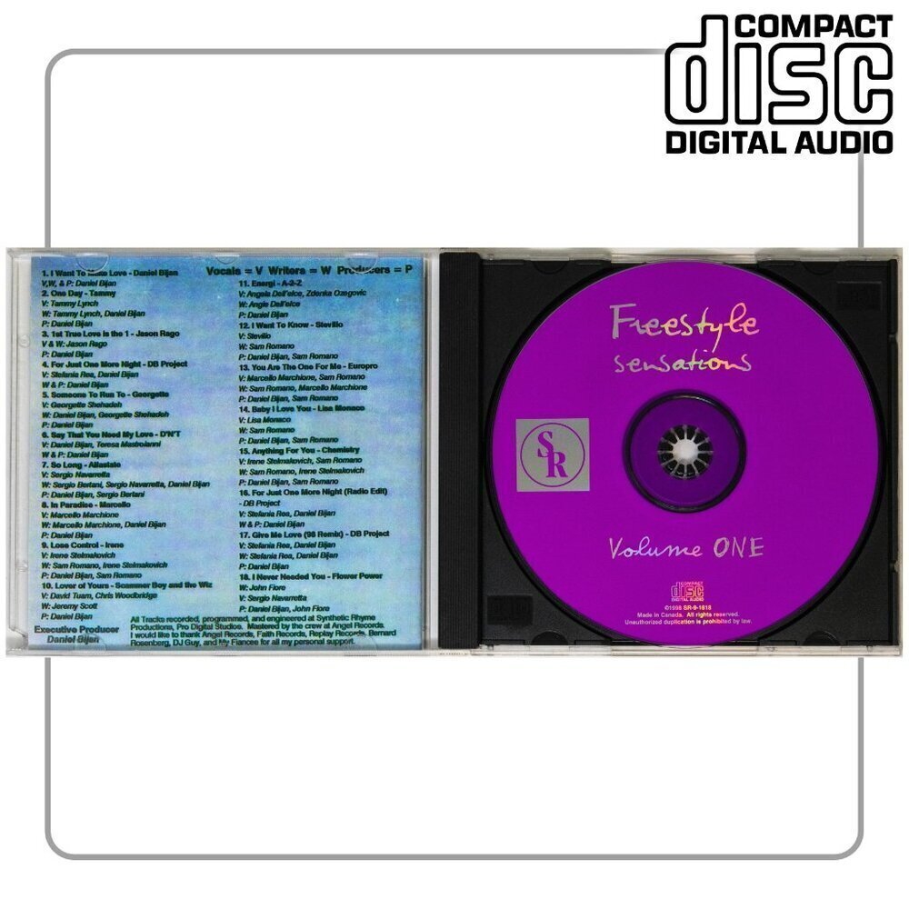 Freestyle Sensations Vol 1 - Music CD
